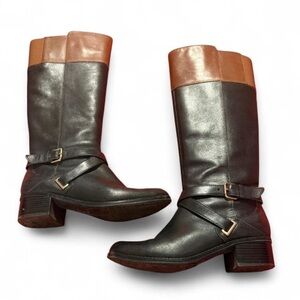 Bandolino Black and Brown Riding Boots size 6